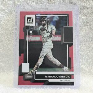 5/$20 Mint 2022 Donruss Fernando Tatis Jr Red Holo Foil MLB Card 82!!